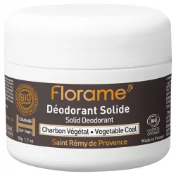 Festes Deodorant Bio für Männer Kohle - 50g - Florame
