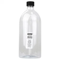 Runde transparente Plastikflasche 1l mit Verschluss - Starwax The fabulous