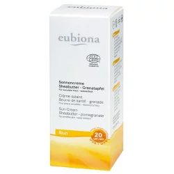 Crème solaire BIO ﻿IP 20 grenade & beurre de karité - 50ml - Eubiona