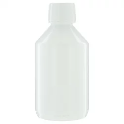 Weisse Plastikflasche 250ml mit Schraubverschluss - Aromadis