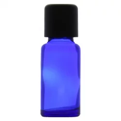 Blaue Glasflasche 20ml mit Tropfspitze - Aromadis