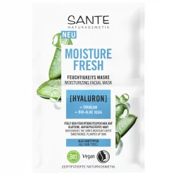 Masque hydratant Moisture Fresh BIO acide hyaluronique & aloe - 2x4ml - Sante