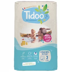Couches de bains écologiques Taille 3 S 4-9 kg - 12 pièces - Tidoo