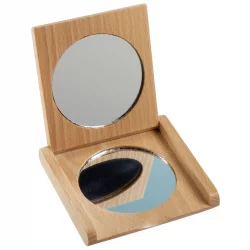 Miroir de poche en bois - Anaé