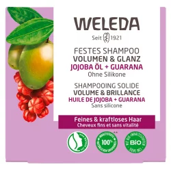 Shampoing solide volume & brillance BIO jojoba & guarana - 50g - Weleda
