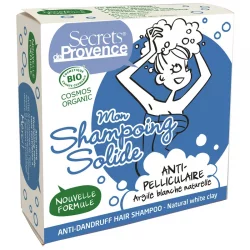 Festes BIO-Shampoo gegen Schuppen Weisse Tonerde - 85g - Secrets de Provence