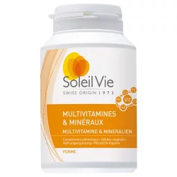 Multivitamines & minéraux - 120 gélules 440mg - Soleil Vie