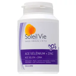 ACE Sélénium + Zinc - 100 comprimés 1000mg - Soleil Vie