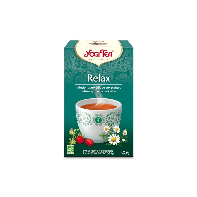 Infusion fleurs de tilleul, camomille & cynorrhodon BIO - Relax - Yogi Tea