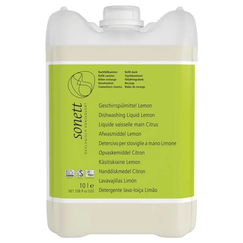 Liquide vaisselle écologique lemongrass - 10l - Sonett﻿