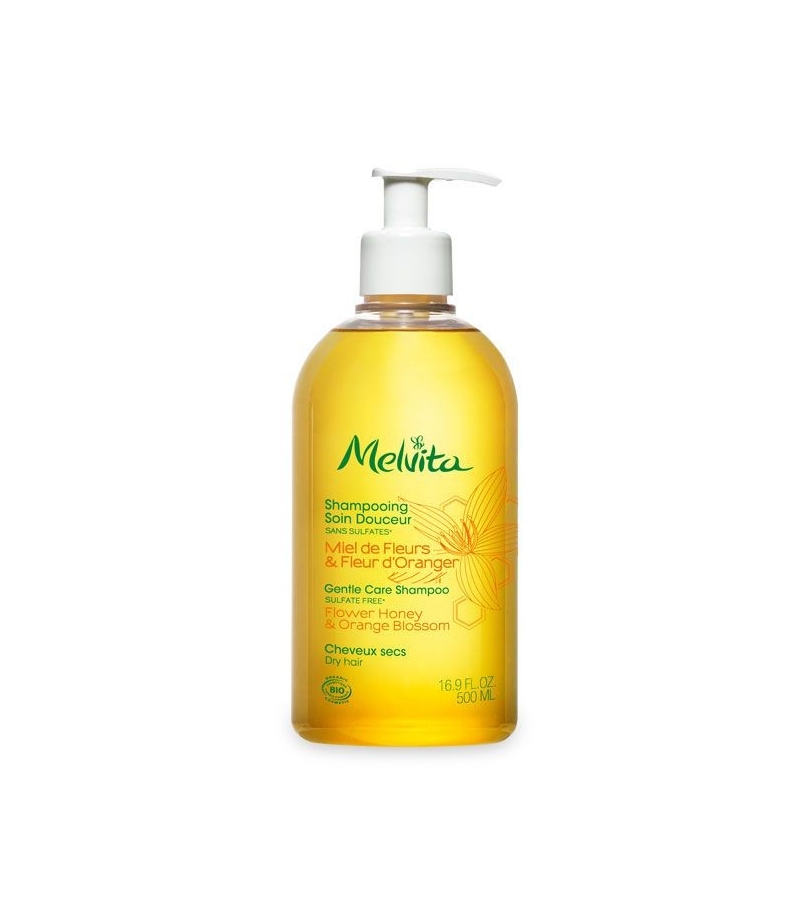 Shampooing soin douceur BIO miel & fleur d'oranger - 500ml - Melvita