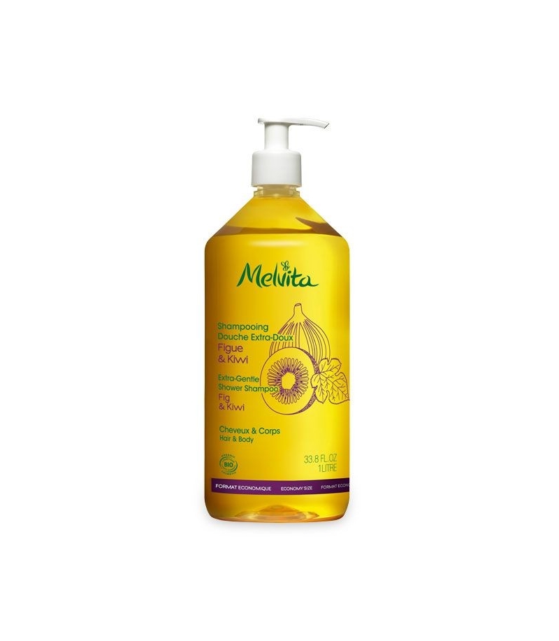 BIO-Dusch Shampoo Extra Sanft Feige & Kiwi - 1l - Melvita