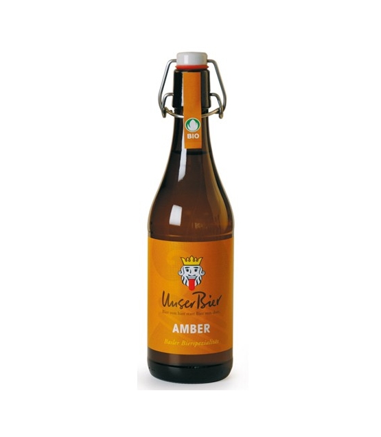 Bière ambrée non filtrée BIO - 50cl - Unser Bier