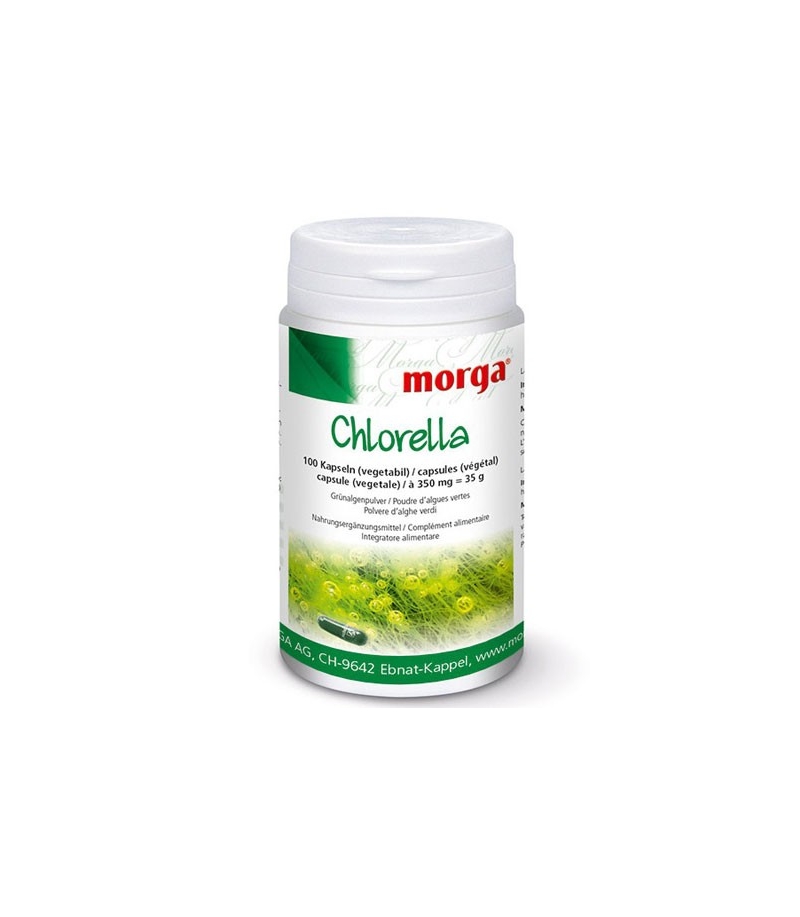 Chlorella - 100 Kapseln - 350mg - Morga Chlorella - 100 Kapseln - 350mg - Morga