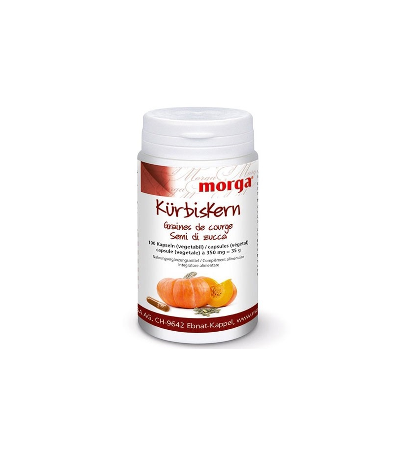 Kürbiskern - 100 Kapseln - 350mg - Morga Kürbiskern - 100 Kapseln - 350mg - Morga