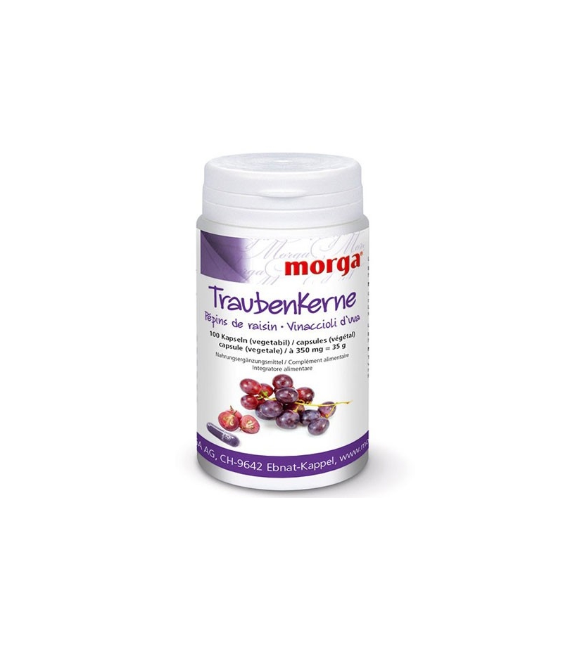 Pépins de raisin - 100 capsules - 350mg - Morga Pépins de raisin - 100 capsules - 350mg - Morga