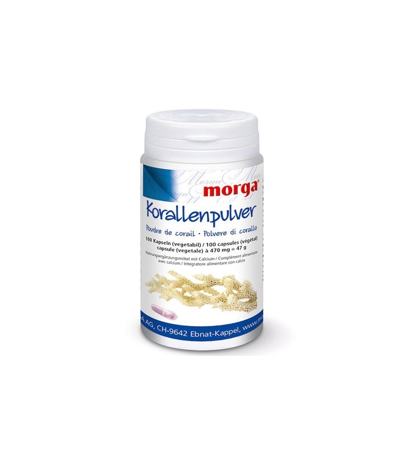 Korallenpulver - 100 Kapseln - 470mg - Morga Korallenpulver - 100 Kapseln - 470mg - Morga