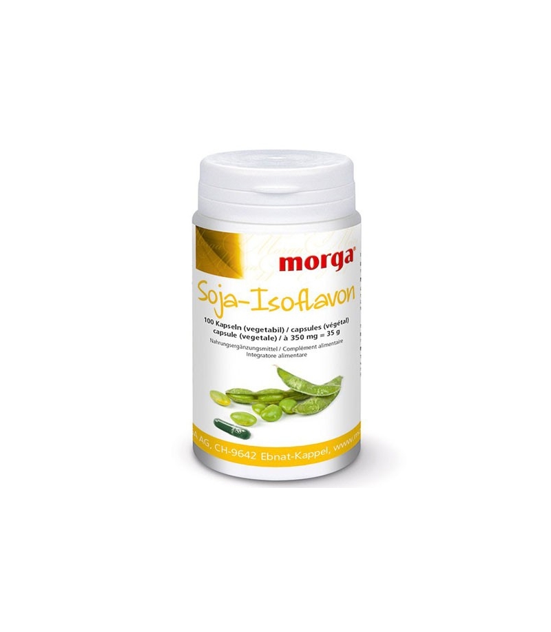 Soja-Isoflavon - 100 Kapseln - 350mg - Morga Soja-Isoflavon - 100 Kapseln - 350mg - Morga