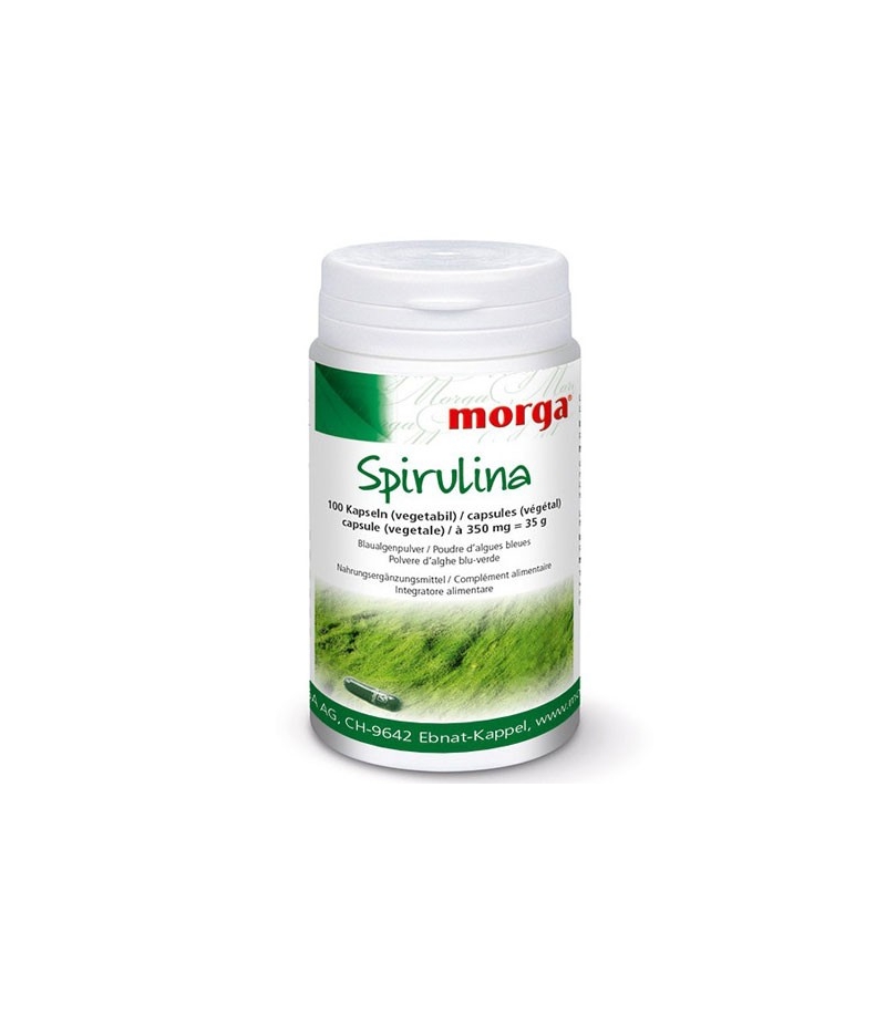 Spiruline - 100 capsules - 350mg - Morga Spiruline - 100 capsules - 350mg - Morga
