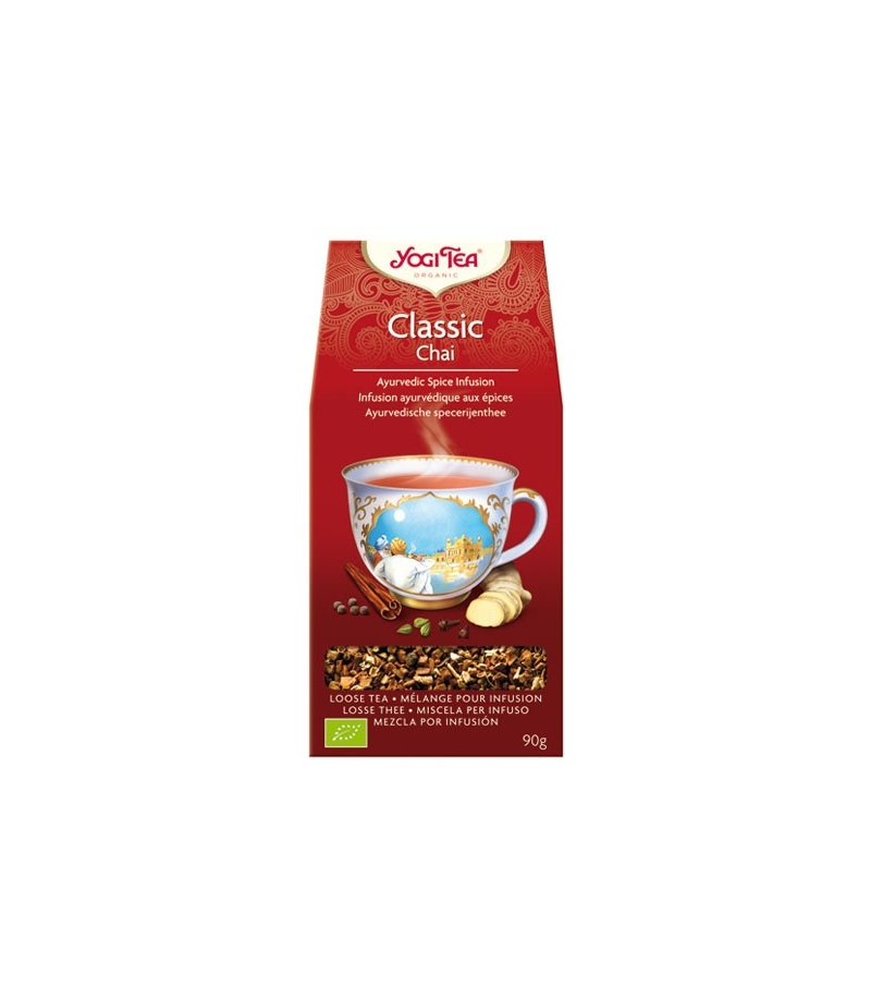 BIO-Kräutertee mit Zimt, Ingwer &amp; Kardamom - Classic Chai - 90g - Yogi Tea