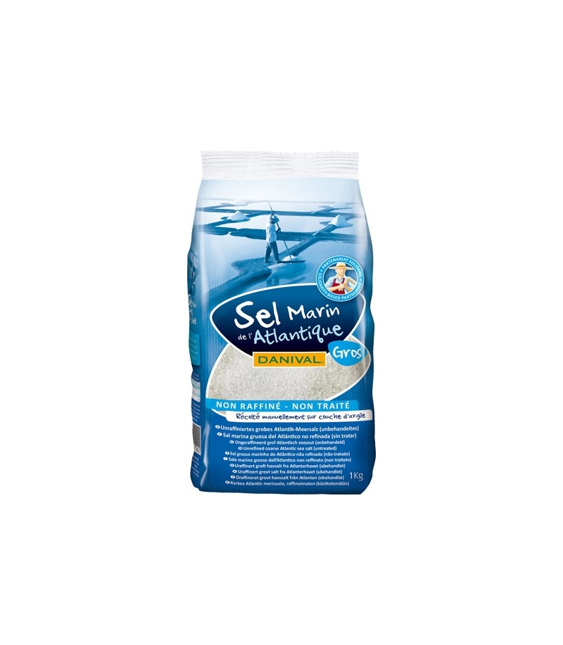 Sel marin gros de l'Atlantique - 1kg - Danival Sel marin gros de l'Atlantique - 1kg - Danival