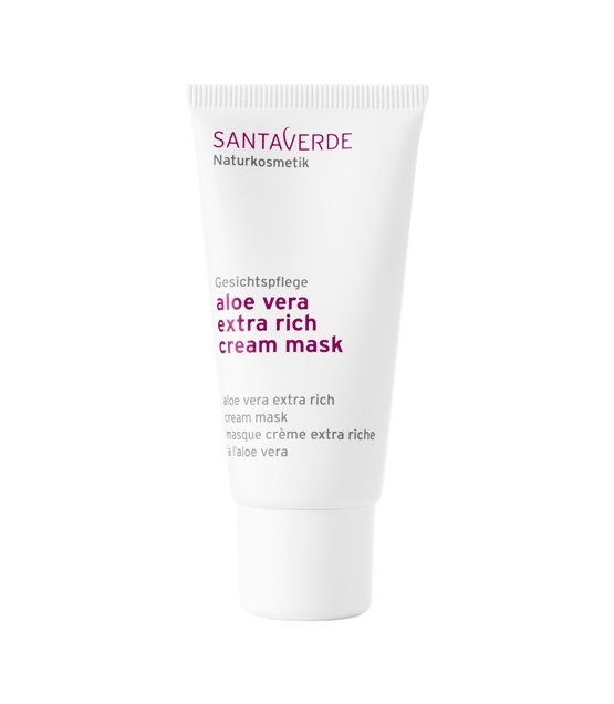 Masque crème extra riche BIO aloe vera - 30ml - Santaverde