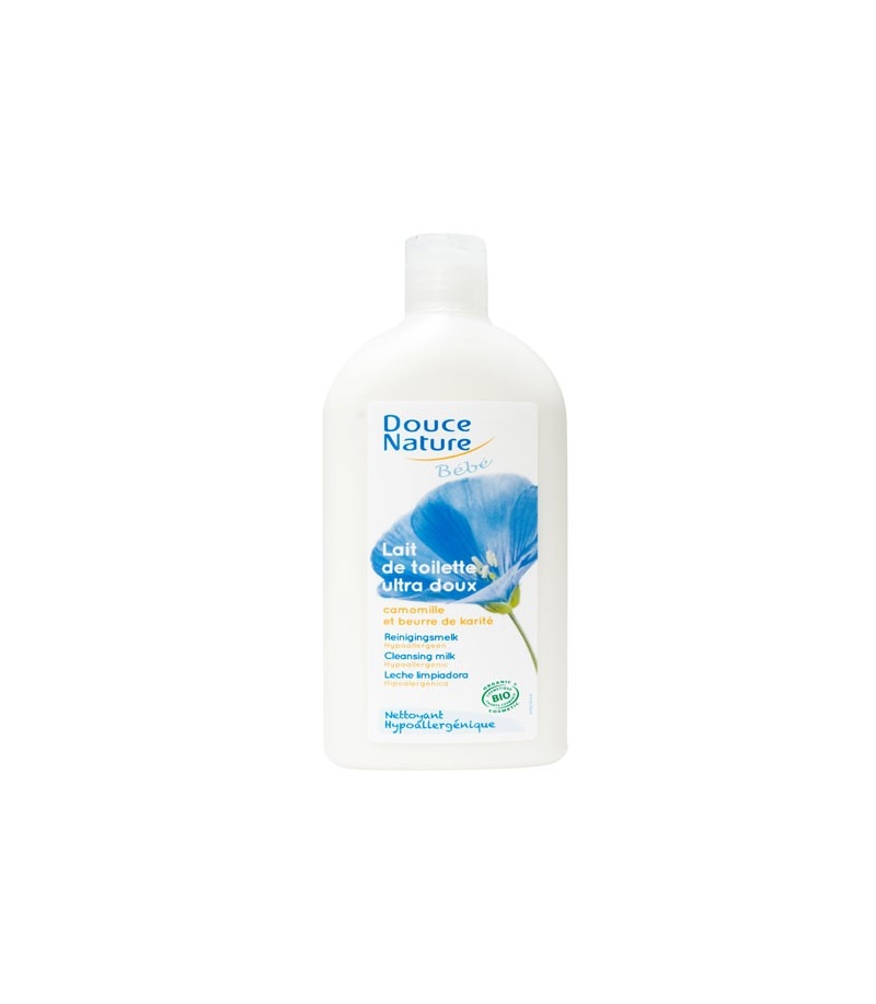 Lait de toilette bébé BIO calendula & camomille - 300ml - Douce Nature Lait de toilette bébé BIO calendula & camomille - 300ml - Douce Nature