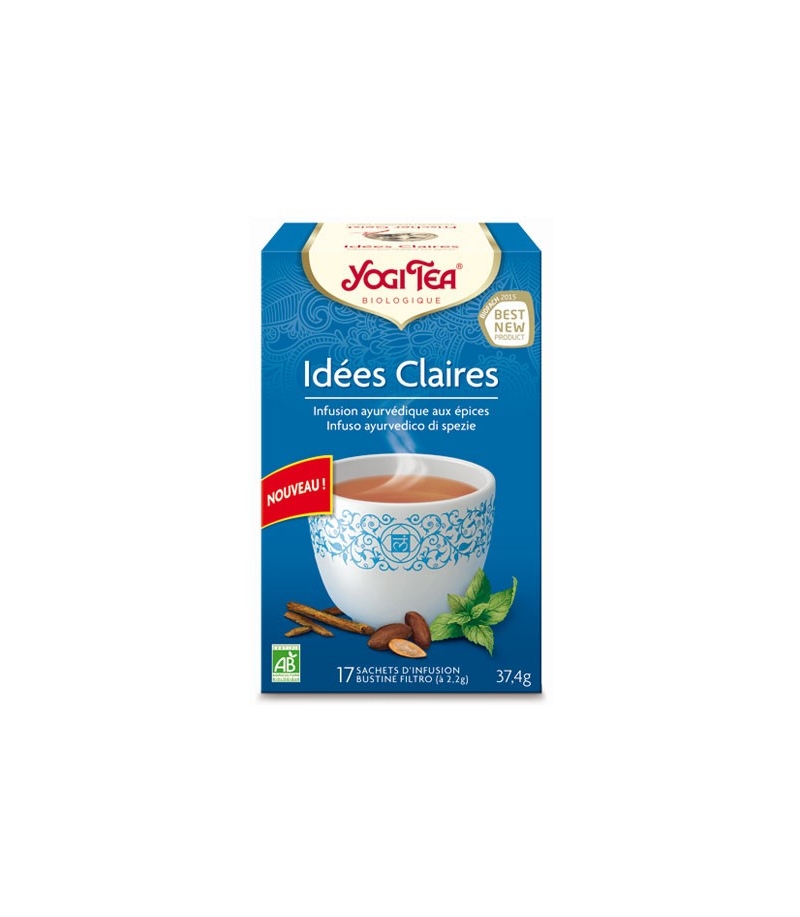 Infusion aux épices avec du cacao BIO - Idées Claires - 17 sachets - Yogi Tea Infusion aux épices avec du cacao BIO - Idées Claires - 17 sachets - Yogi Tea