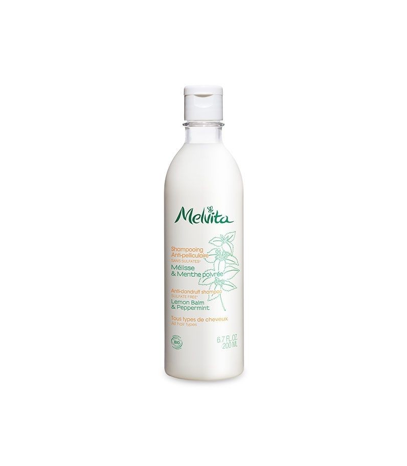 Shampooing anti-pelliculaire BIO mélisse & menthe poivrée - 200ml - Melvita