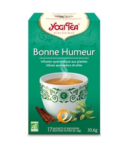 Infusion de cannelle, houblon & zeste d'orange BIO - Bonne Humeur - 17 sachets - Yogi Tea