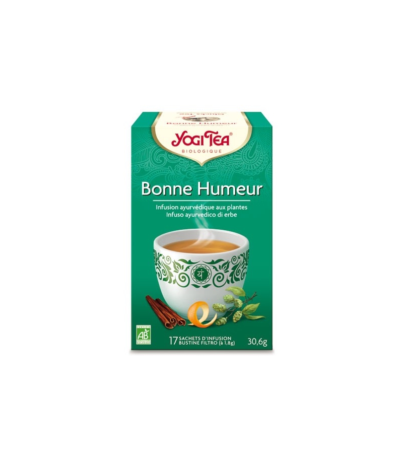 BIO-Kräutertee mit Zimt, Hopfen & Orangenschalen - Glücks Tee - 17 Teebeutel - Yogi Tea BIO-Kräutertee mit Zimt, Hopfen & Orangenschalen - Glücks Tee - 17 Teebeutel - Yogi Tea