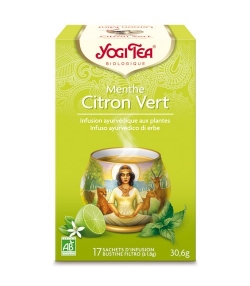 Infusion de citron vert & menthe poivrée BIO - Lemon Mint - 15 sachets - Yogi Tea