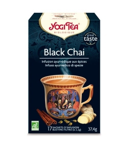 Thé noir aux épices BIO - Black Chai - 17 sachets - Yogi Tea
