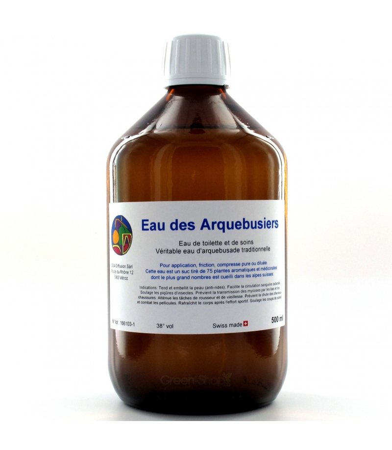 Eau d'arquebusade naturelle 75 plantes - 500ml - D&A Laboratoire