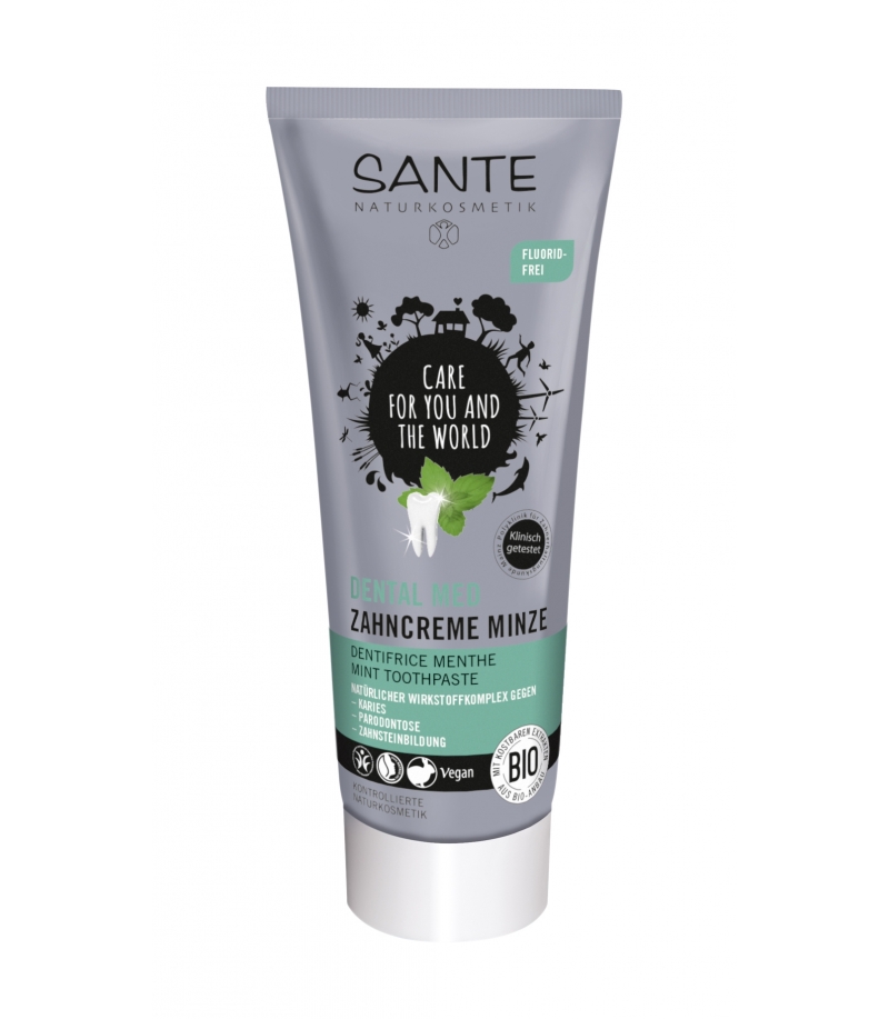 BIO-Zahncreme Minze Fluoridfrei - 75ml - Sante BIO-Zahncreme Minze Fluoridfrei - 75ml - Sante