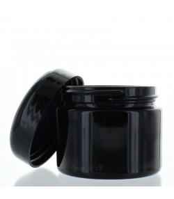 Schwarze Glasdose 50ml mit schwarzem Drehverschluss - 1 Stück - Aromadis Schwarze Glasdose 50ml mit schwarzem Drehverschluss - 1 Stück - Aromadis