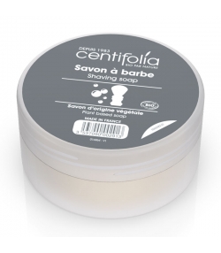Savon à barbe homme en boîte BIO calendula & beurre de karité - 65g - Centifolia