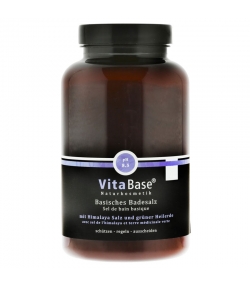 Sel de bain basique avec sel de l'Himalaya & terre médicinale verte - 120g - Aromalife VitaBase Sel de bain basique avec sel de l'Himalaya & terre médicinale verte - 120g - Aromalife VitaBase