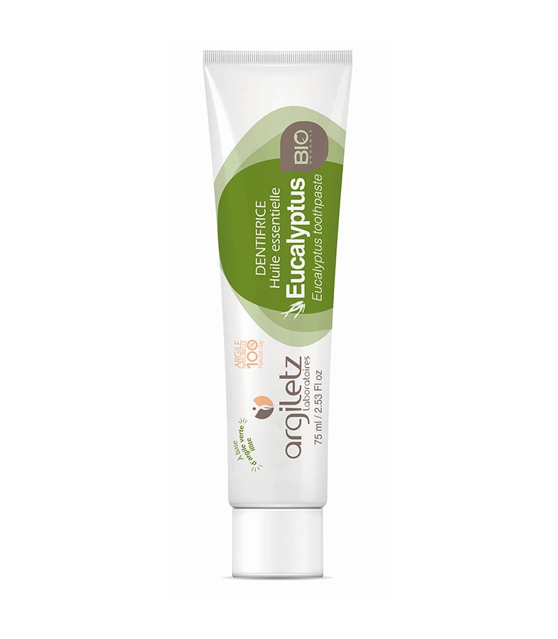 Dentifrice BIO argile verte & eucalyptus - 75ml - Argiletz Dentifrice BIO argile verte & eucalyptus - 75ml - Argiletz