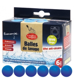 Balles de lavage anti-calcaire - 6 pièces - La droguerie écologique