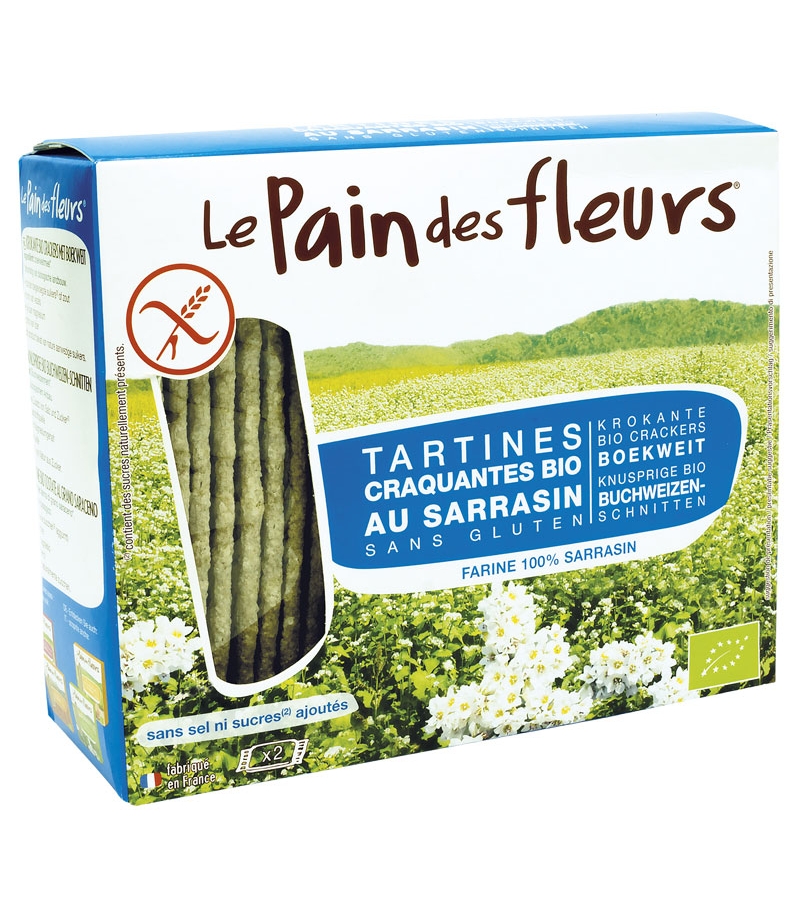 Buchweizen BIO-Schnitten ohne Zusatz von Salz & Zucker - 150g - Le pain des fleurs Buchweizen BIO-Schnitten ohne Zusatz von Salz & Zucker - 150g - Le pain des fleurs