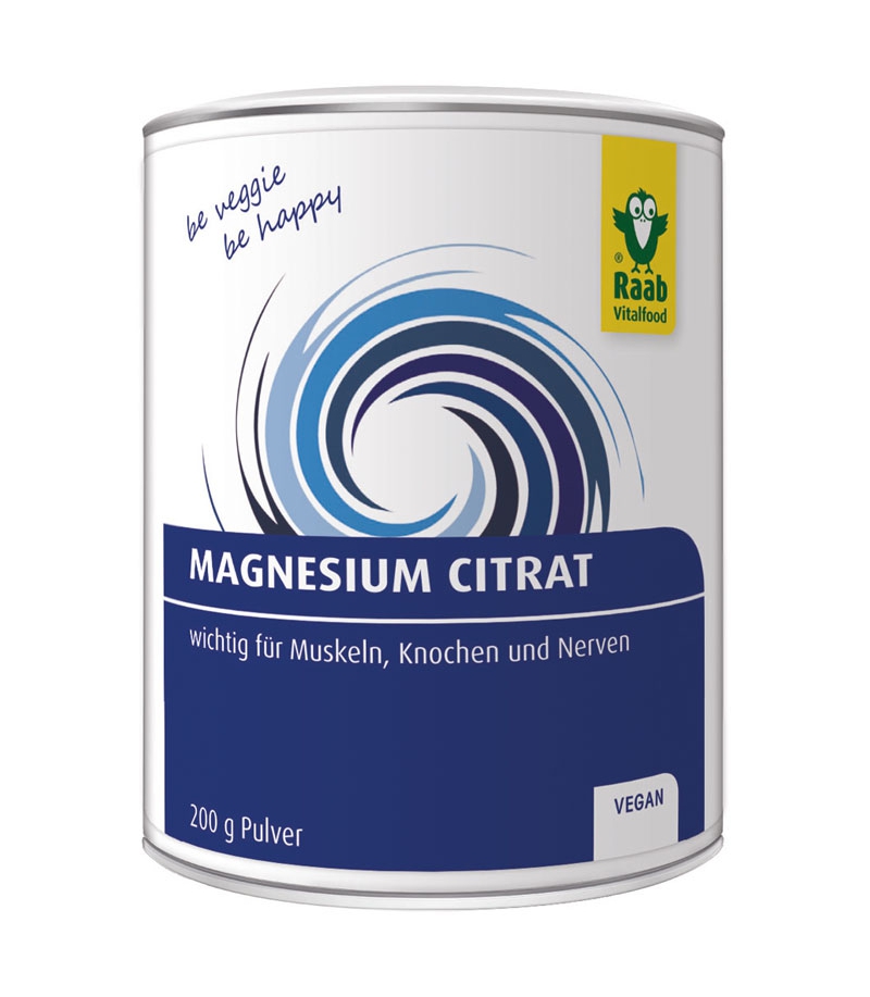 Magnesium Citrat Pulver 200g Raab Vitalfood
