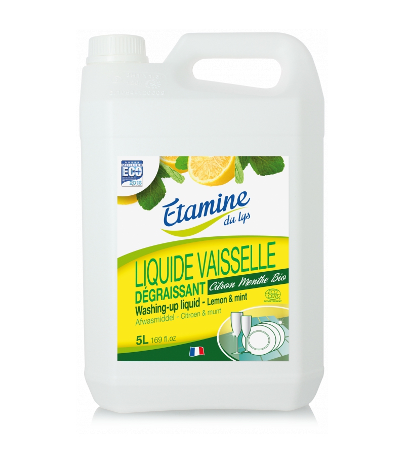 Liquide vaisselle dégraissant éco citron Etamine du Lys 5l