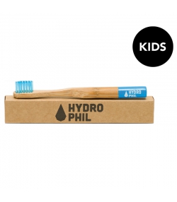 Brosse à dents enfants en bambou Bleu Extra-Soft Nylon - 1 pièce - Hydrophil Brosse à dents enfants en bambou Bleu Extra-Soft Nylon - 1 pièce - Hydrophil
