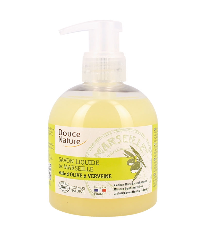 Savon liquide de Marseille naturel huile d'olive & verveine - 300ml - Douce Nature Savon liquide de Marseille naturel huile d'olive & verveine - 300ml - Douce Nature