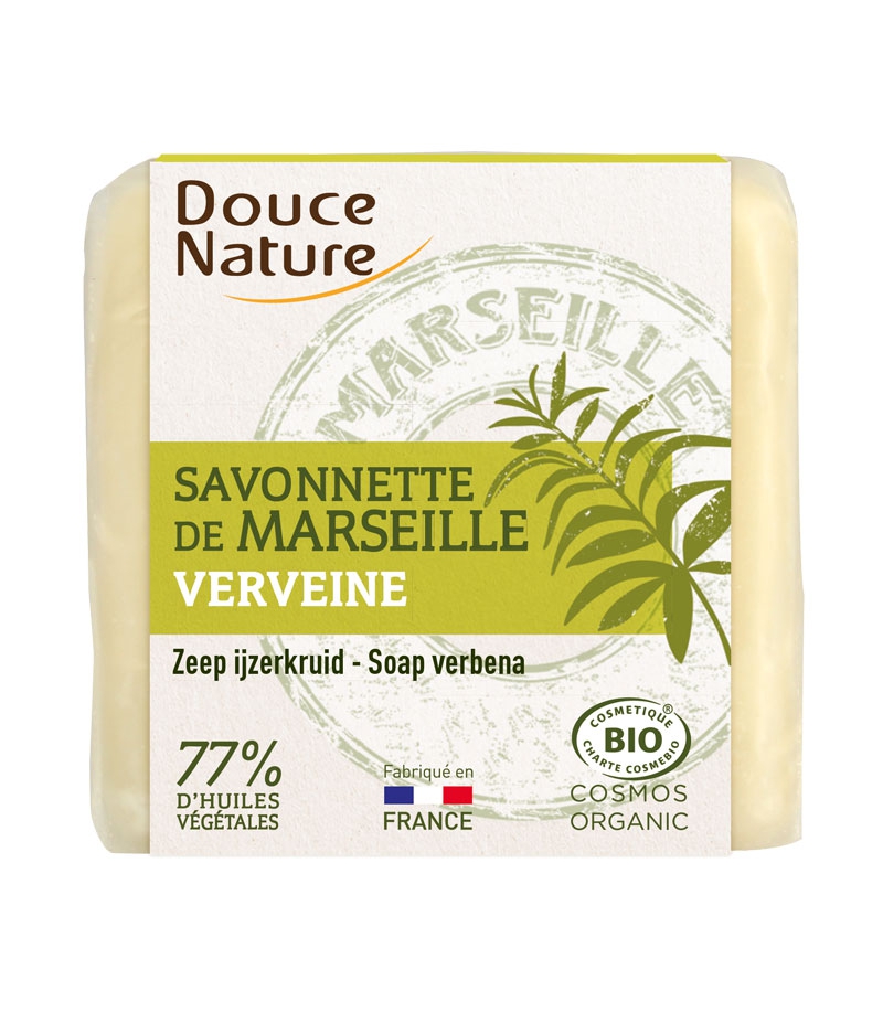 Savonnette de Marseille naturelle verveine - 100g - Douce Nature Savonnette de Marseille naturelle verveine - 100g - Douce Nature