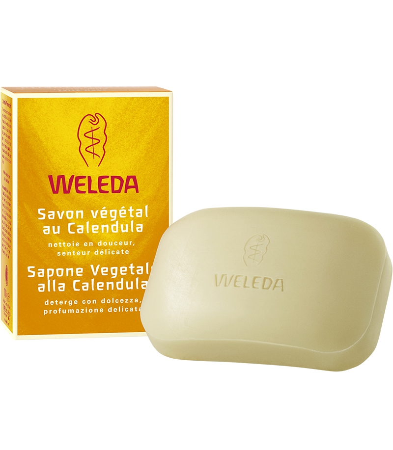Savon végétal bébé BIO calendula - 100g - Weleda Savon végétal bébé BIO calendula - 100g - Weleda
