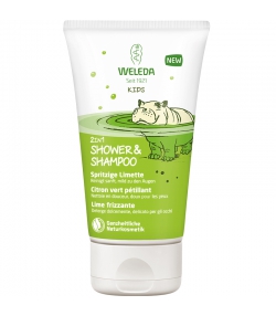 Douche & shampooing 2 en 1 enfant BIO citron vert pétillant - 150ml - Weleda Douche & shampooing 2 en 1 enfant BIO citron vert pétillant - 150ml - Weleda
