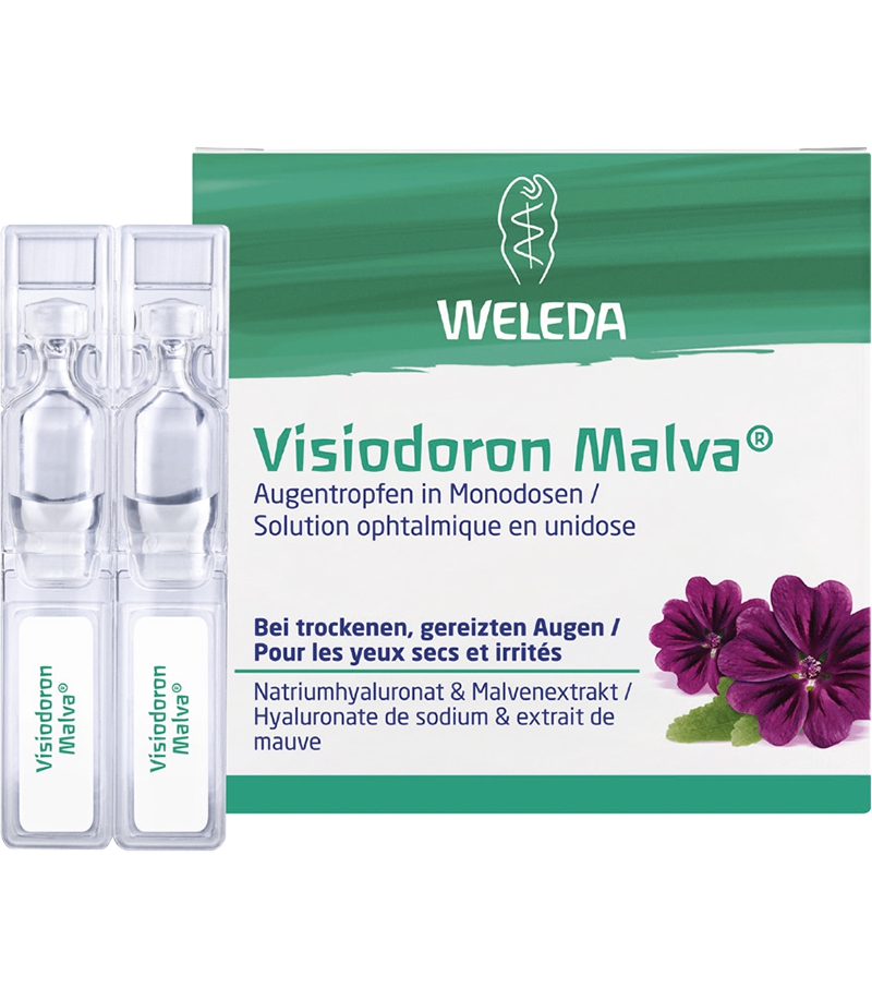 Augentropfen in Monodosen Visiodoron Malva - 20x0,4ml - Weleda