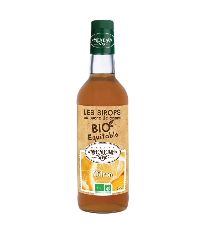 Sirop de citron BIO - 50cl - Meneau Sirop de citron BIO - 50cl - Meneau